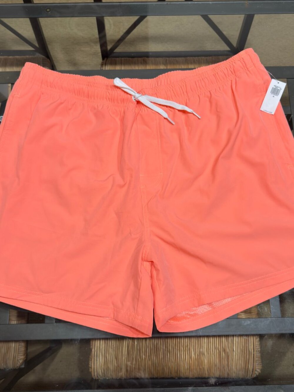 OLD NAVY MENS XL IN ORANGE HIGHLIGHTER 5" INSEAM SWIM TRUNK SHORT NWT - Picture 8 of 8